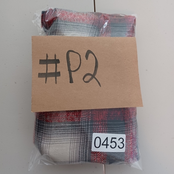 NWT J.Jill Scarlet Embroidered Plaid Boho Triangle Scarf Shawl Wrap - Picture 6 of 9